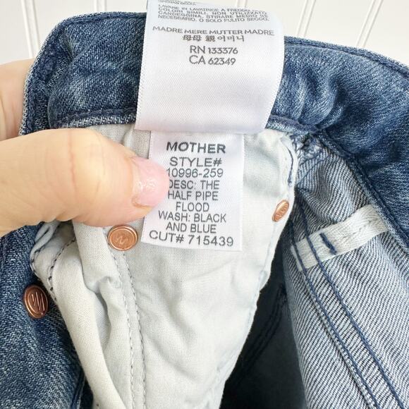 Mother Half Pipe Flood Two-Tone Barrel Jeans - 26 - Picture 7 of 10